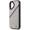 Etui BMW M Tricolor Metal Logo MagSafe   do iPhone 17 szary